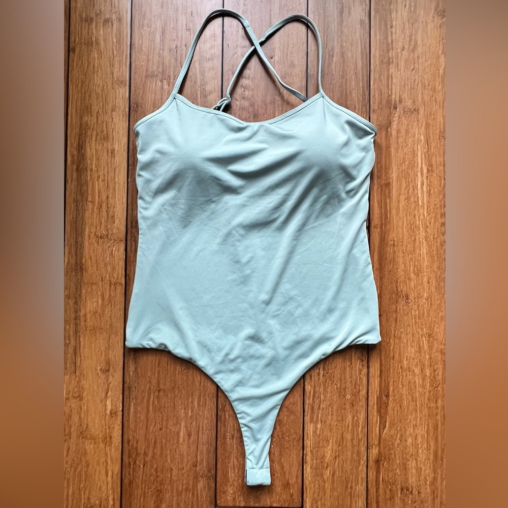 Klassy Network Light Blue Strappy Bodysuit